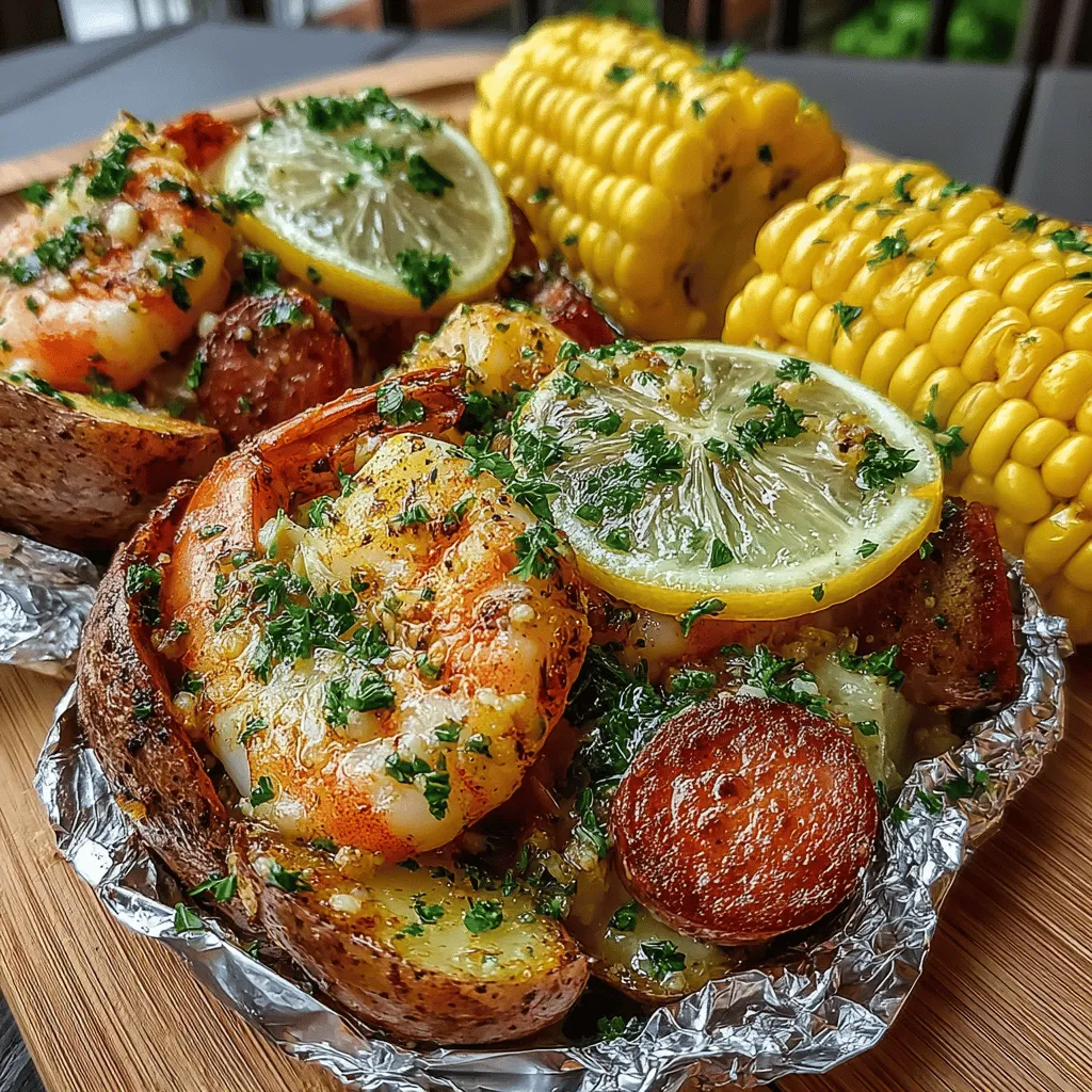 Shrimp boil foil packets are a delightful and hassle-free meal option that captures the essence of coastal cuisine right in your kitchen. This dish brings together succulent shrimp, hearty potatoes, sweet corn, and flavorful sausage, all cooked together in a single, easy-to-manage packet. Whether you're hosting a backyard barbecue, planning a family dinner, or simply looking for a quick weeknight meal, shrimp boil foil packets offer a fun and flavorful solution that appeals to seafood lovers and novices alike.