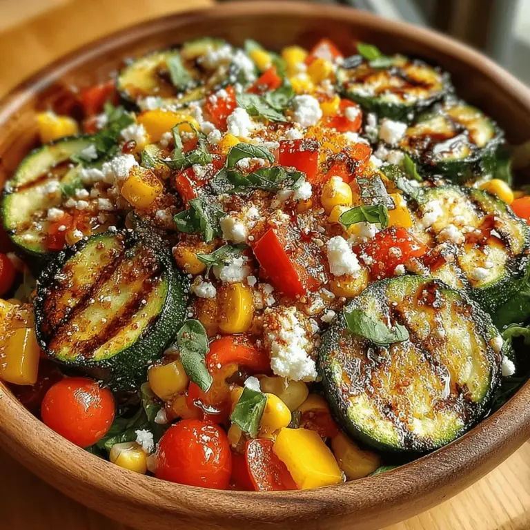 As the warm sun beckons us outdoors, grilling season comes alive, and one of the most delightful ways to embrace this culinary tradition is through vibrant grilled salads. Grilled salads offer a unique combination of smoky flavors and fresh ingredients, making them an ideal choice for summer gatherings, potlucks, or simply enjoying a light meal on a warm evening. Among the myriad of options, the Zesty Grilled Zucchini Salad stands out as a refreshing and nutritious dish that captures the essence of summer.