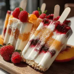 As the sweltering days of summer approach, the allure of homemade popsicles becomes irresistible. These frozen treats not only provide a cooling respite from the heat, but they also offer an opportunity to indulge in vibrant flavors crafted from fresh, seasonal fruits. One such delightful creation is the Frozen Peach Melba Popsicles, a captivating blend of juicy peaches and tart raspberries, elevated by the creaminess of Greek yogurt. This recipe is not just about flavor; it’s a celebration of summer's bounty, encapsulated in a refreshing and healthy dessert.