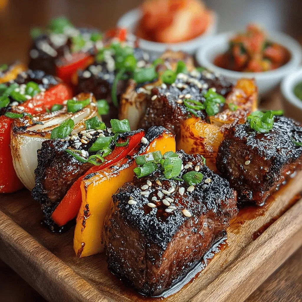 Korean BBQ has transcended its cultural roots to become a cherished dining experience across the globe. Known for its lively atmosphere and bold flavors, Korean BBQ invites diners to engage in a communal cooking style that brings friends and family together around a sizzling grill. Among the myriad of delectable dishes that this cuisine offers, Sizzling Korean BBQ Beef Skewers have captured the hearts and taste buds of food enthusiasts everywhere. These skewers boast tender chunks of marinated beef, grilled to juicy perfection, all enveloped in a rich tapestry of savory and spicy flavors.