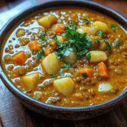 In the world of comfort food, few dishes can rival a warm bowl of soup. Among the myriad of soup recipes, the Golden Glow Spiced Turmeric Lentil Soup stands out not only for its vibrant color but also for its impressive health benefits. This delightful dish combines the wholesome goodness of lentils and turmeric, two superfoods celebrated for their nutritional prowess. Lentils are a powerhouse of protein and fiber, making them an excellent choice for those seeking to boost their diet with plant-based nutrition. Meanwhile, turmeric, with its active compound curcumin, is renowned for its anti-inflammatory properties and potential health benefits, including improved brain function and heart health.