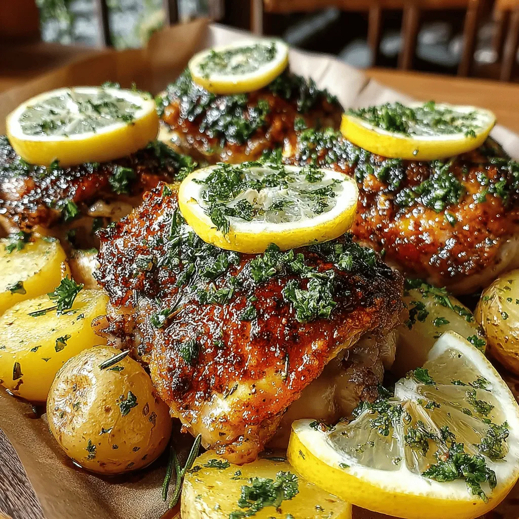 When it comes to home-cooked meals, few dishes can rival the comforting and vibrant flavors of Zesty Lemon Rosemary Chicken & Potato Delight. This recipe stands out as a perfect blend of tender chicken, hearty baby potatoes, and aromatic herbs that create a delightful experience for the palate. The combination of zesty lemon, fragrant rosemary, and the rich aroma of garlic not only tantalizes the taste buds but also fills your kitchen with a warm, inviting scent that beckons loved ones to the dining table.