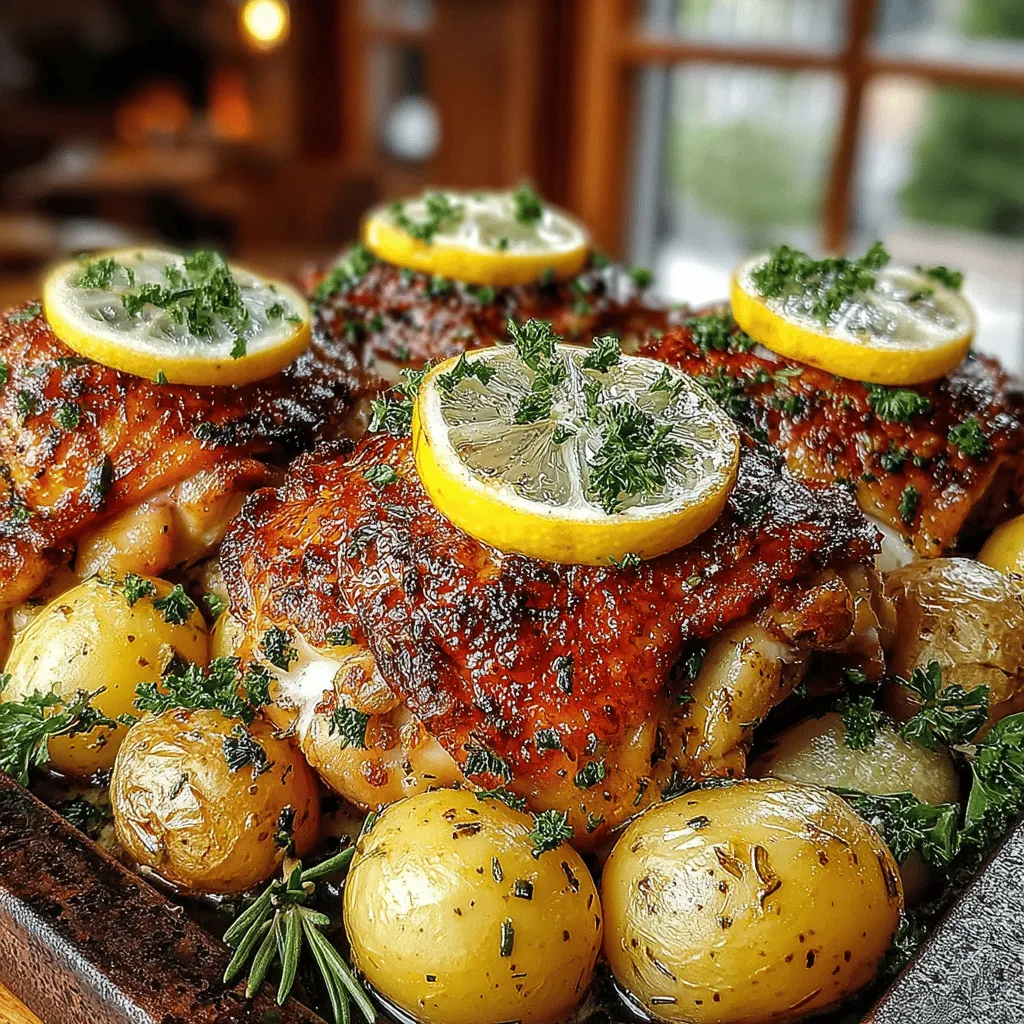 When it comes to home-cooked meals, few dishes can rival the comforting and vibrant flavors of Zesty Lemon Rosemary Chicken & Potato Delight. This recipe stands out as a perfect blend of tender chicken, hearty baby potatoes, and aromatic herbs that create a delightful experience for the palate. The combination of zesty lemon, fragrant rosemary, and the rich aroma of garlic not only tantalizes the taste buds but also fills your kitchen with a warm, inviting scent that beckons loved ones to the dining table.