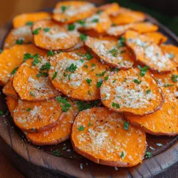 In the world of snacking, few things can compare to the satisfying crunch of a well-made chip. If you’re looking for a healthier alternative to traditional potato chips, you’re in for a treat with our Crispy Parmesan Sweet Potato Chips. Not only do these chips provide a delightful crunch, but they also bring a unique flavor profile that elevates your snacking experience. This recipe combines the natural sweetness of sweet potatoes with the savory richness of Parmesan cheese, resulting in a snack that’s both nutritious and delicious.