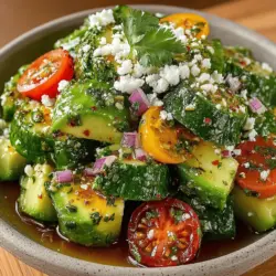 As the seasons change and warmer weather beckons, there's nothing quite like a light and refreshing salad to invigorate your meals. The Refreshing Cucumber Avocado Salad combines crisp cucumbers, creamy avocados, and a medley of complementary ingredients to create a vibrant dish that’s perfect for any occasion. Whether you’re looking for a nutritious side to accompany your dinner, a quick lunch option, or a crowd-pleasing dish for a picnic, this salad is sure to delight your taste buds while providing a plethora of health benefits.