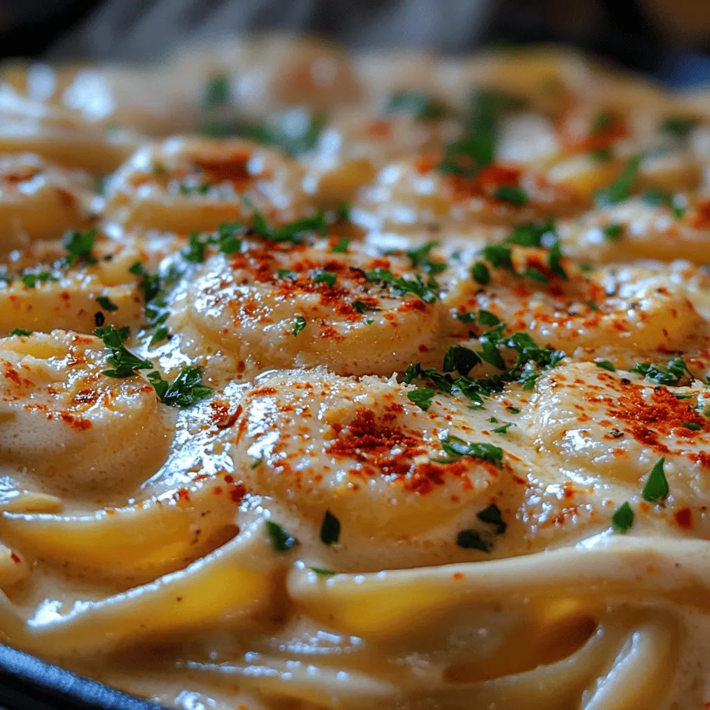 Once your pasta is perfectly cooked, it's time to bring it together with the sauce to create that luscious Garlic Parmesan Dream Pasta. Start by reserving about a cup of the pasta cooking water before draining the pasta. This starchy water is a secret ingredient that helps bind the sauce to the pasta, ensuring a creamy consistency.