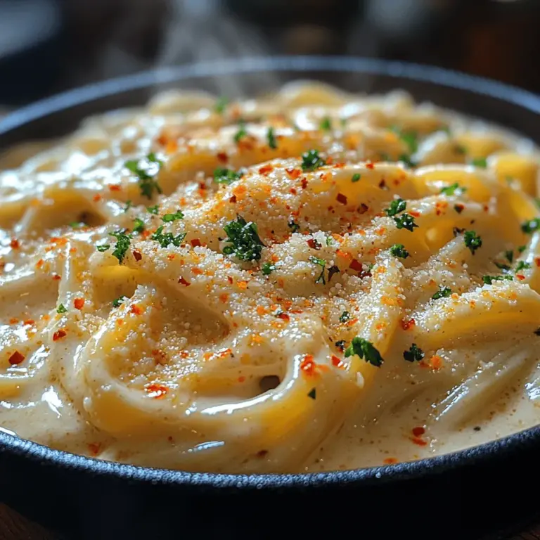 Once your pasta is perfectly cooked, it's time to bring it together with the sauce to create that luscious Garlic Parmesan Dream Pasta. Start by reserving about a cup of the pasta cooking water before draining the pasta. This starchy water is a secret ingredient that helps bind the sauce to the pasta, ensuring a creamy consistency.