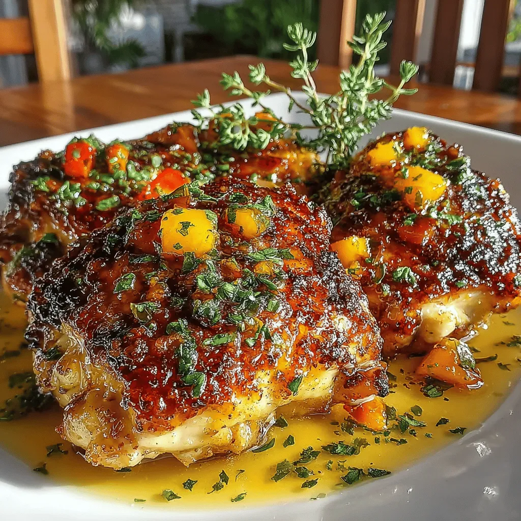 As summer rolls in with its abundance of juicy fruits and vibrant flavors, one dish stands out as a perfect celebration of the season: Peach Glazed Chicken Thighs. This recipe harmoniously blends the sweetness of ripe peaches with the savory richness of chicken, creating a meal that is not only delicious but also a delightful homage to summer's bounty. Whether you're hosting a backyard barbecue or preparing a cozy dinner at home, this dish promises to impress and satisfy.