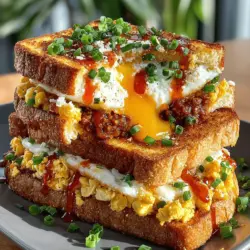 Cheddar Chili Egg Toast Melts are a delightful fusion of flavors and textures that elevate the traditional breakfast toast to a satisfying meal perfect for any time of day. This dish features a crispy base of toasted bread topped with fluffy scrambled eggs, rich sharp cheddar cheese, and zesty chili, creating a hearty breakfast option that is both comforting and nutritious. In today’s fast-paced world, quick and fulfilling breakfast recipes are essential for maintaining energy and productivity, making this dish an ideal choice for busy mornings or leisurely brunches.