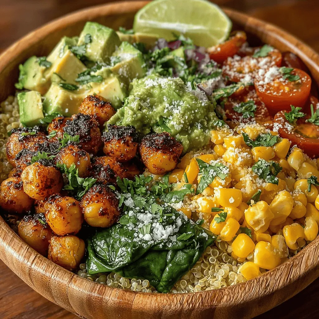 Creating a stunning and flavorful bowl starts with the right base. For your Spicy Roasted Chickpea Avocado Bowls, choosing between quinoa and rice is essential, as it sets the stage for all the delicious ingredients that will follow.