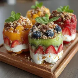 Stuffed bell peppers are a beloved dish across many cultures, often rich with savory fillings like rice, meats, and vegetables. However, the concept of stuffed bell peppers can be transformed into a delightful sweet treat that tantalizes the taste buds in an entirely different way. Enter the Stuffed Fruit Pizza Bell Peppers—a creative and colorful take on this classic dish. Instead of the traditional savory ingredients, this recipe combines the freshness of seasonal fruits with a creamy filling, making it a perfect option for family meals, gatherings, or as a healthy snack.