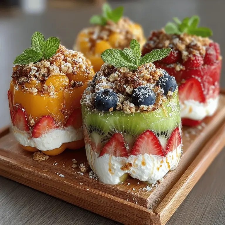 Stuffed bell peppers are a beloved dish across many cultures, often rich with savory fillings like rice, meats, and vegetables. However, the concept of stuffed bell peppers can be transformed into a delightful sweet treat that tantalizes the taste buds in an entirely different way. Enter the Stuffed Fruit Pizza Bell Peppers—a creative and colorful take on this classic dish. Instead of the traditional savory ingredients, this recipe combines the freshness of seasonal fruits with a creamy filling, making it a perfect option for family meals, gatherings, or as a healthy snack.
