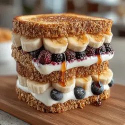 In the realm of healthy snacking, few combinations are as delightful and nourishing as the classic pairing of bananas and mixed berries. The Frozen Banana Berry Crunch Sandwiches recipe embodies this fusion, offering a delectable treat that not only satisfies your sweet tooth but also fuels your body with essential nutrients. This easy-to-make snack is perfect for kids and adults alike, making it a versatile addition to your dietary repertoire. As we explore this recipe, you’ll discover how simple ingredients come together to create a refreshing snack that can be enjoyed any time of the day.