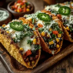 Before diving into the preparation of your Mini Veggie Queso Taco Boats, it’s crucial to preheat your oven to 375°F (190°C). Preheating ensures that your taco boats cook evenly, allowing the tortillas to crisp up perfectly while the cheese melts to gooey perfection. An adequately preheated oven also helps in achieving the desired texture for your taco boats, preventing them from becoming soggy or unevenly cooked. Take a moment to let your oven reach the desired temperature while you prepare the filling.