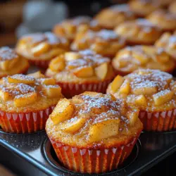 Mini Apple Cinnamon Muffin Cups are a delightful treat that perfectly combines the sweet and tart flavors of fresh apples with the warm, comforting essence of cinnamon. These bite-sized muffins are not only visually appealing but also incredibly versatile, making them an excellent choice for breakfast, a mid-afternoon snack, or even a satisfying dessert. Their small size allows for easy consumption, making them a fantastic option for both children and adults alike. Whether you're on the run in the morning or looking for a sweet treat to accompany your afternoon coffee, Mini Apple Cinnamon Muffin Cups are sure to satisfy.