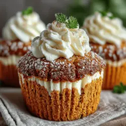 When preparing your Spiced Pumpkin Cream Cheese Pillows, the first step involves mixing your dry ingredients. Separating the wet and dry components before combining them is essential for a couple of reasons. First, it ensures that the leavening agents, such as baking powder and baking soda, are evenly distributed throughout the flour. This even distribution is crucial for achieving a consistent rise in your muffins, contributing to their fluffy texture.