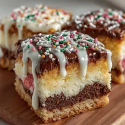 When it comes to dessert, few combinations are as nostalgic and delightful as the classic trio of strawberry, chocolate, and vanilla. These flavors evoke memories of summers spent enjoying ice cream cones and decadent cakes, making them the perfect inspiration for a dessert that brings joy and indulgence in every bite. Enter the Gooey Neapolitan Cake Bars—a sweet treat that captures the essence of this beloved flavor combination in a simple, bar-style form.