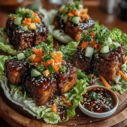 In today's culinary landscape, vibrant and health-conscious dishes are gaining momentum, particularly those that embrace plant-based ingredients. Enter the Sassy Mini BBQ Tofu Lettuce Boats—an innovative recipe that combines the robust flavors of barbecue with the fresh, crisp texture of lettuce. This dish is not only visually appealing but also packed with flavor, making it an excellent option for anyone looking to incorporate more plant-based meals into their diet. With the rise of vegan and vegetarian lifestyles, these lettuce boats serve as a delightful representation of how satisfying and versatile plant-based cooking can be. Whether you're looking for an appetizer at your next gathering or a light yet filling main course, Sassy Mini BBQ Tofu Lettuce Boats are sure to impress.