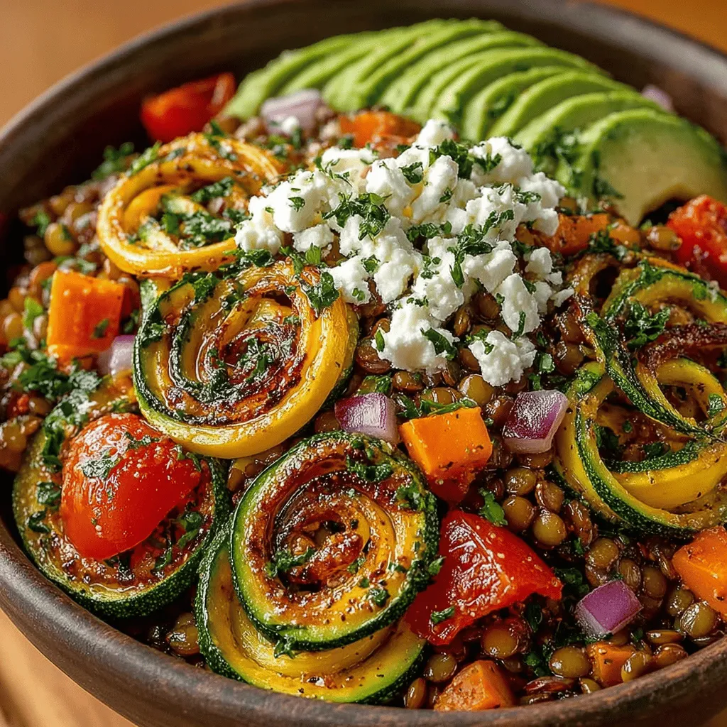 In the quest for a nutritious and satisfying meal, Zucchini & Lentil Salad Bowls stand out as an excellent choice. This vibrant dish not only bursts with color but also provides a wealth of flavors and textures that can elevate any dining experience, whether it's lunch, dinner, or even a hearty snack. The combination of tender lentils and fresh zucchini creates a wholesome salad that is both filling and nutritious, making it perfect for a variety of dietary preferences, including vegetarian and vegan diets.