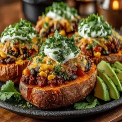 In the realm of comfort food, few dishes can rival the deliciousness and nutritional benefits of sweet potatoes. Known for their natural sweetness and versatility, sweet potatoes have become a staple in many households, especially for those seeking healthier meal options. This unique recipe for Sweet & Spicy Baked Sweet Potato Chili Boats combines the earthy sweetness of roasted sweet potatoes with a savory, spicy chili filling, making it a perfect dish for a cozy family dinner or a healthy meal prep option. Imagine a warm, tender sweet potato shell cradling a hearty blend of flavors that dance on your palate—this recipe achieves just that.