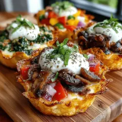 Mini veggie pizza tortilla cups have become a popular choice for those seeking a snack or appetizer that is not only fun to make but also easy to customize. These bite-sized delights are perfect for entertaining guests, serving at game day gatherings, or simply enjoying during a cozy night in. Their appeal lies in their versatility; you can switch up the toppings based on personal preferences or what you have on hand, making them a fantastic canvas for creativity.