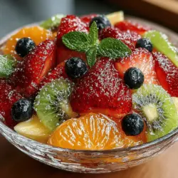 In recent years, fruit salads have surged in popularity, becoming a staple in health-conscious diets and vibrant brunch spreads alike. When prepared with a colorful array of fruits, these salads not only tantalize the taste buds but also serve as a visual feast, embodying the essence of healthful eating. Among the myriad of fruit salad options, the Rainbow Wellness Fruit Salad stands out as a particularly nutritious and visually appealing choice. This dish is not just about aesthetics; it embodies a holistic approach to wellness by incorporating a spectrum of fruits that each offer unique health benefits.
