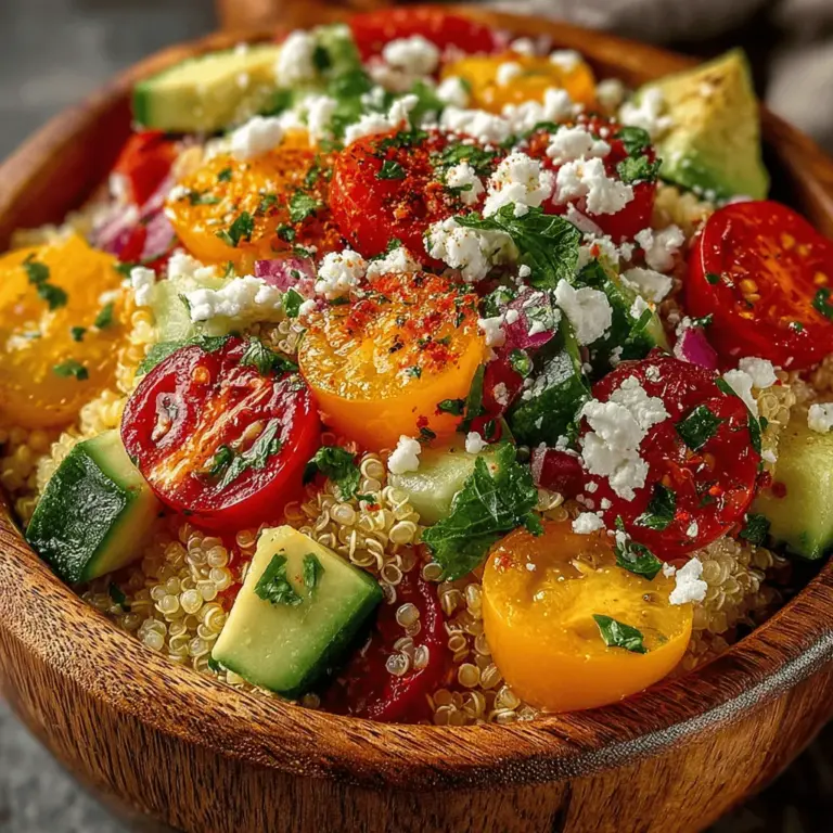 Welcome to the refreshing world of Zesty Citrus Quinoa Salad, a delightful dish that brings together vibrant flavors, nutritious ingredients, and a burst of citrus zest. As a versatile and health-conscious option, this salad celebrates the freshness of its components while offering a nourishing choice for lunch or dinner. Whether you’re preparing for a sun-soaked gathering or simply looking to meal prep for the week, Zesty Citrus Quinoa Salad is an ideal addition to your culinary repertoire.