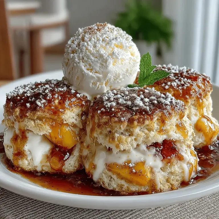 As the summer sun shines brightly and the days grow longer, there's nothing quite like a sweet and juicy peach to celebrate the season. If you’re looking for a quick and delicious dessert that showcases the essence of summer, look no further than our Quick Summer Delight: 5-Min Peach Cobbler Treats. This simple yet scrumptious recipe combines the luscious sweetness of ripe peaches with the comforting texture of buttery biscuit dough, resulting in a delightful treat that is sure to impress at any gathering, from backyard barbecues to family reunions.