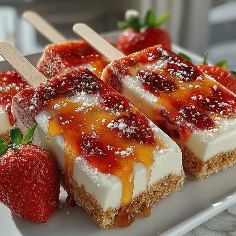As the days grow warmer and the sun shines brighter, nothing beats the heat quite like a cold, refreshing treat. Enter the Fruity Strawberry Bliss Pops—a delightful homemade popsicle recipe that combines the sweetness of fresh strawberries with the creamy richness of Greek yogurt. This treat is not only a feast for the eyes with its vibrant red hue, but it also offers a healthy alternative to store-bought frozen snacks, making it appealing for both kids and adults.