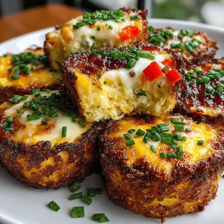Mini frittata hash brown disks are a delightful culinary creation that reinvents the classic frittata by introducing a crispy hash brown base. This innovative dish merges the satisfying crunch of golden-brown hash browns with a rich, fluffy egg filling, making it an ideal choice for breakfast, brunch, or even as a savory appetizer at gatherings. Their bite-sized nature not only enhances their appeal but also invites endless customization, allowing you to tailor the flavors to suit your palate. Whether you are entertaining guests or simply seeking a hearty start to your day, these mini frittatas are sure to impress.