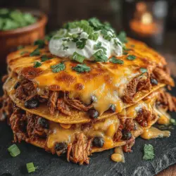 Baking the Fall Chili Chicken Taco Casserole properly is crucial for achieving the perfect texture and flavor. After layering the ingredients, cover the casserole dish with foil. This helps to trap moisture, allowing the flavors to meld beautifully and the chicken to remain tender. Bake the casserole covered for the first 30 minutes to ensure all the components cook evenly and the flavors intensify.