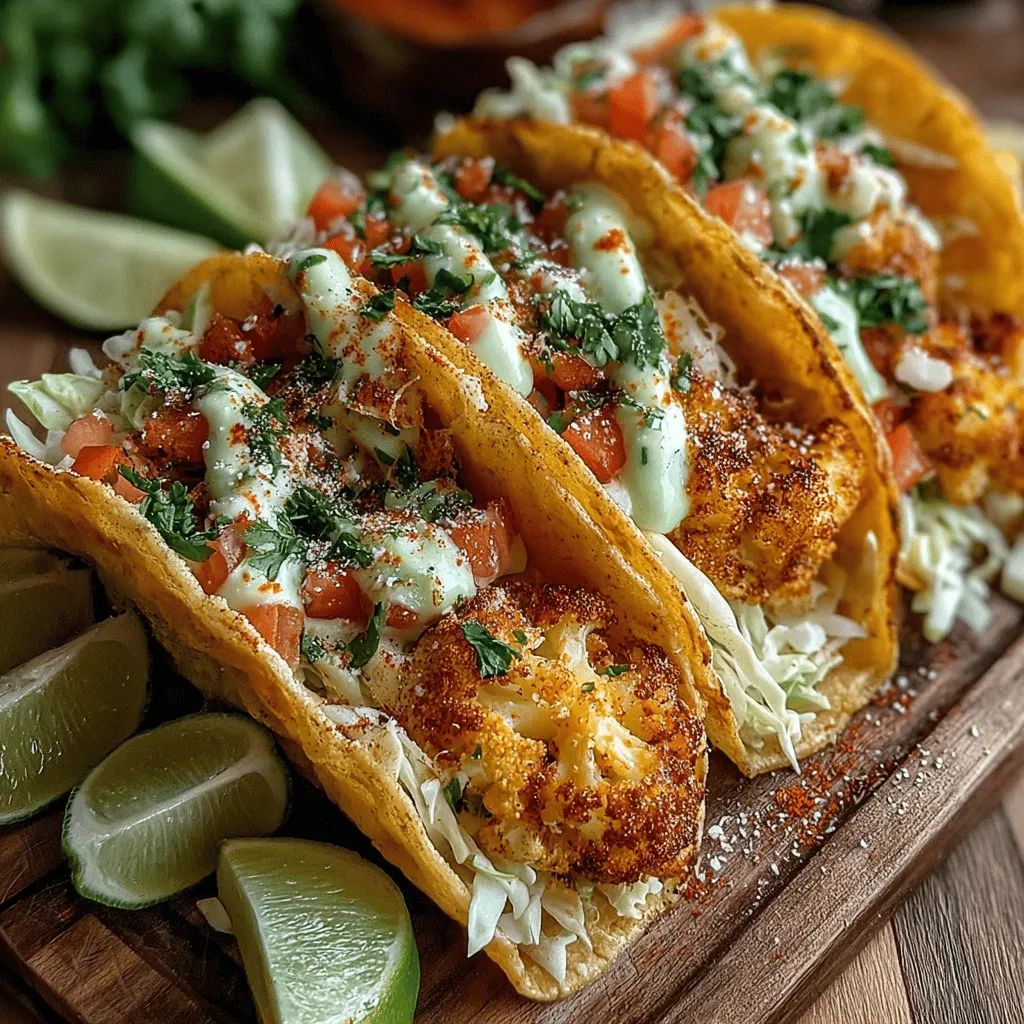 In a world increasingly leaning towards plant-based meals, the Spicy Oven Roasted Cauliflower Tacos with Avocado Cream stand out as a vibrant and satisfying option that caters to both vegetarians and meat lovers alike. This dish not only showcases the versatility of cauliflower but also delivers a punch of flavor and nutrition that will leave your taste buds dancing and your body feeling nourished. Perfect for a quick weeknight meal or a gathering with friends, these tacos demonstrate that healthy eating can be incredibly delicious.