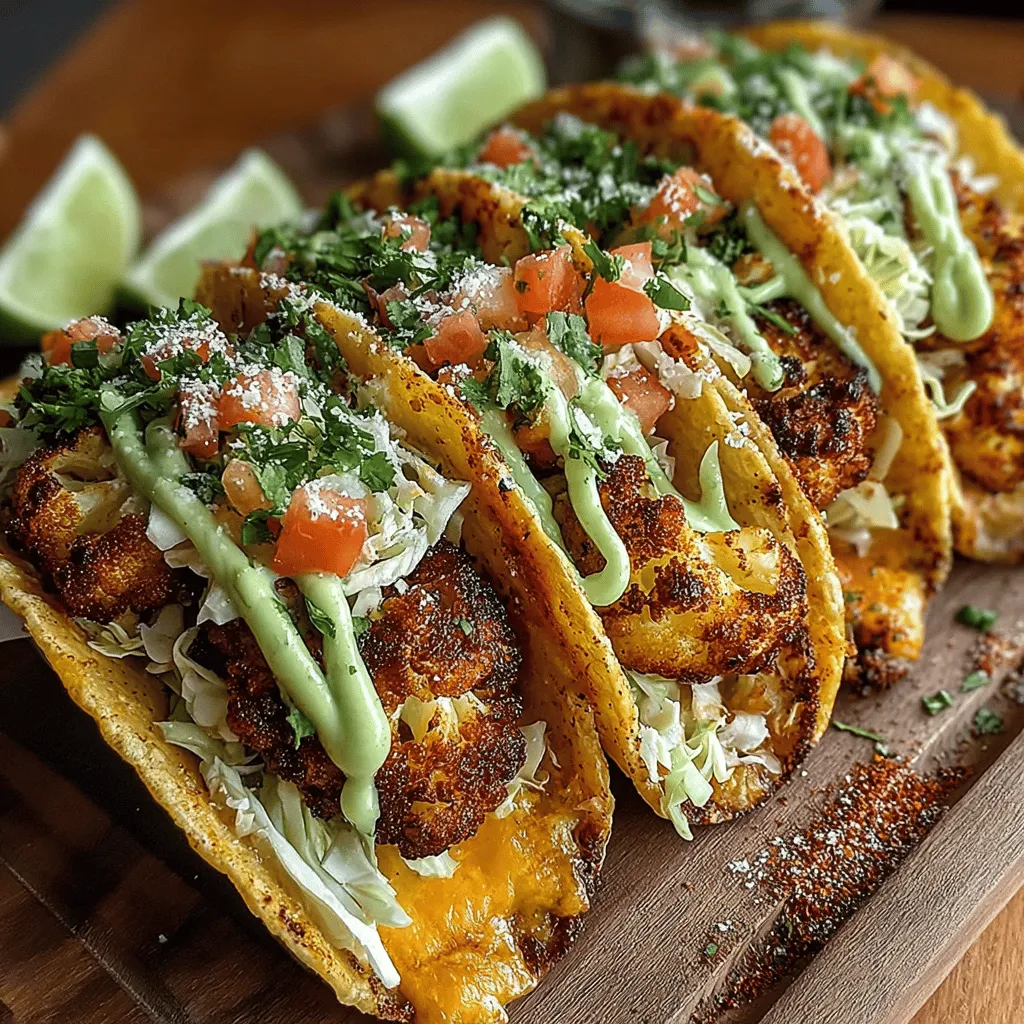 In a world increasingly leaning towards plant-based meals, the Spicy Oven Roasted Cauliflower Tacos with Avocado Cream stand out as a vibrant and satisfying option that caters to both vegetarians and meat lovers alike. This dish not only showcases the versatility of cauliflower but also delivers a punch of flavor and nutrition that will leave your taste buds dancing and your body feeling nourished. Perfect for a quick weeknight meal or a gathering with friends, these tacos demonstrate that healthy eating can be incredibly delicious.