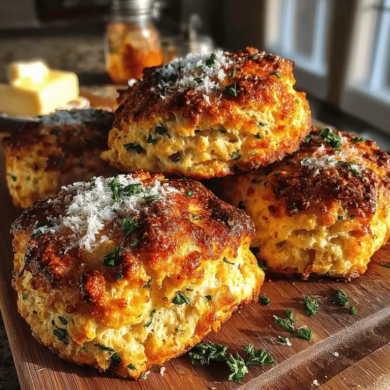 In the world of baked goods, scones often stand out for their delightful texture and versatility. These versatile treats, which originated in the United Kingdom, have long been a favorite for breakfast, brunch, or simply as a savory snack. Among the myriad of scone varieties, the Savory Pumpkin Parmesan Scones are a standout, particularly as the leaves begin to change and the air turns crisp. This recipe brings together the earthy sweetness of pumpkin and the rich, nutty taste of Parmesan cheese, creating a harmonious balance that perfectly encapsulates the warm, comforting essence of autumn.
