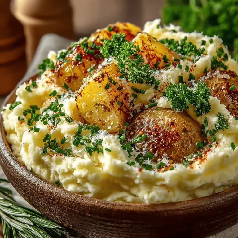 When it comes to comfort food, few dishes can rival the creamy, buttery goodness of mashed potatoes. Creamy Garlic Herb Slow Cooker Mashed Potatoes elevate this classic side dish to new heights, combining rich flavors and a velvety texture that is sure to impress at any gathering. Perfect for holiday feasts, family dinners, or even a simple weeknight meal, this recipe features Yukon Gold potatoes, which are renowned for their creamy consistency and natural sweetness. The addition of garlic and fresh herbs creates a savory depth that transforms a humble side into a standout dish.