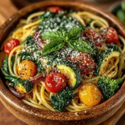 Zesty One-Pot Lemon Garlic Pasta Primavera