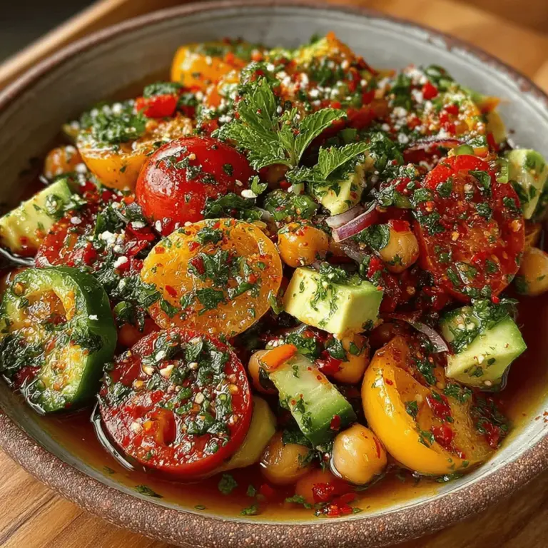 In today's fast-paced world, finding healthy and satisfying meals can often feel like a daunting task. The Zesty Lemon Herb Chickpea Salad Bowl emerges as a fantastic solution—offering a burst of flavors, vibrant colors, and a wealth of nutrients in every bite. This dish not only appeals to the taste buds but also caters to those seeking a quick yet wholesome meal option. Packed with protein and fiber from chickpeas and an array of fresh vegetables, this salad bowl is perfect for lunch, dinner, or even a post-workout snack.