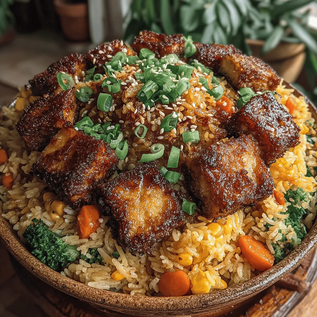In the fast-paced world we live in, finding a meal that is both satisfying and nutritious can be a challenge. However, the right dish can transform your dining experience into something truly enjoyable without sacrificing your health goals. Enter Veggie Delight Fried Rice with Tofu—a harmonious blend of vibrant vegetables, fluffy rice, and protein-packed tofu that not only pleases the palate but also nourishes the body. This versatile recipe is perfect for busy weeknights, offering a quick yet gourmet option that can be prepared in under 30 minutes. It’s also an ideal candidate for meal prep, allowing you to whip up a batch that can be conveniently stored and enjoyed throughout the week.