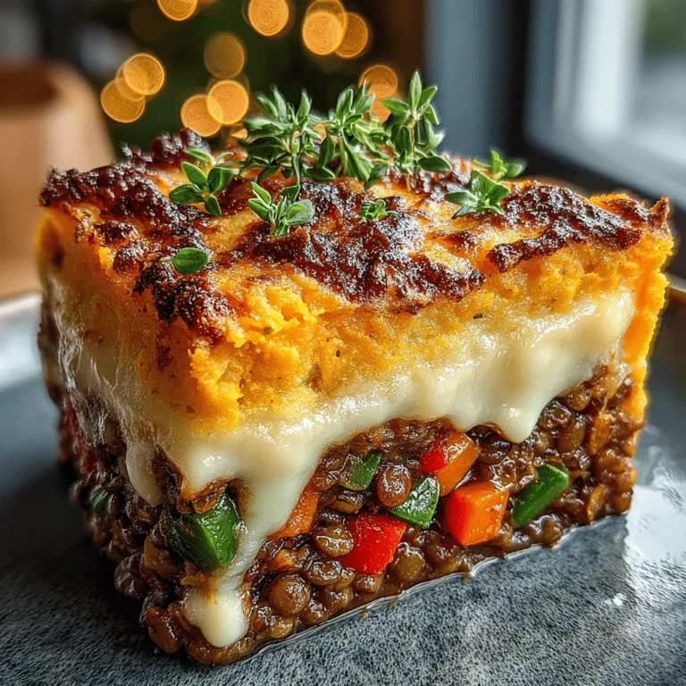 Shepherd’s Pie is a classic comfort food, traditionally made with tender meat filling and a creamy mashed potato topping. Originating from the British Isles, this hearty dish has warmed the hearts and bellies of many for generations. However, as the culinary landscape evolves, so too does our approach to traditional recipes. With the rise of plant-based cooking, the Savory Lentil and Sweet Potato Shepherd’s Pie emerges as a flavorful, nutritious alternative that captures the essence of the original while catering to a wider range of dietary preferences.