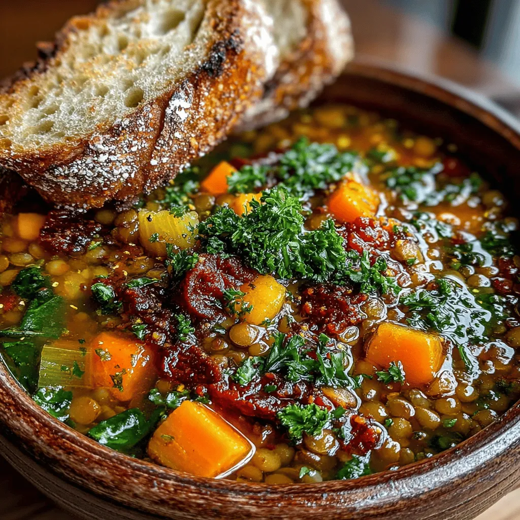 In today's fast-paced world, where convenience often overshadows the importance of a wholesome meal, Hearty Lentil Delight Soup emerges as a beacon of comfort and nourishment. This recipe is not only a testament to the joy of cooking but also a celebration of simple, nutritious ingredients that bring warmth and satisfaction to any table. Packed with protein-rich lentils and a medley of vibrant vegetables, this soup serves as both a hearty meal and a delightful treat for the palate.