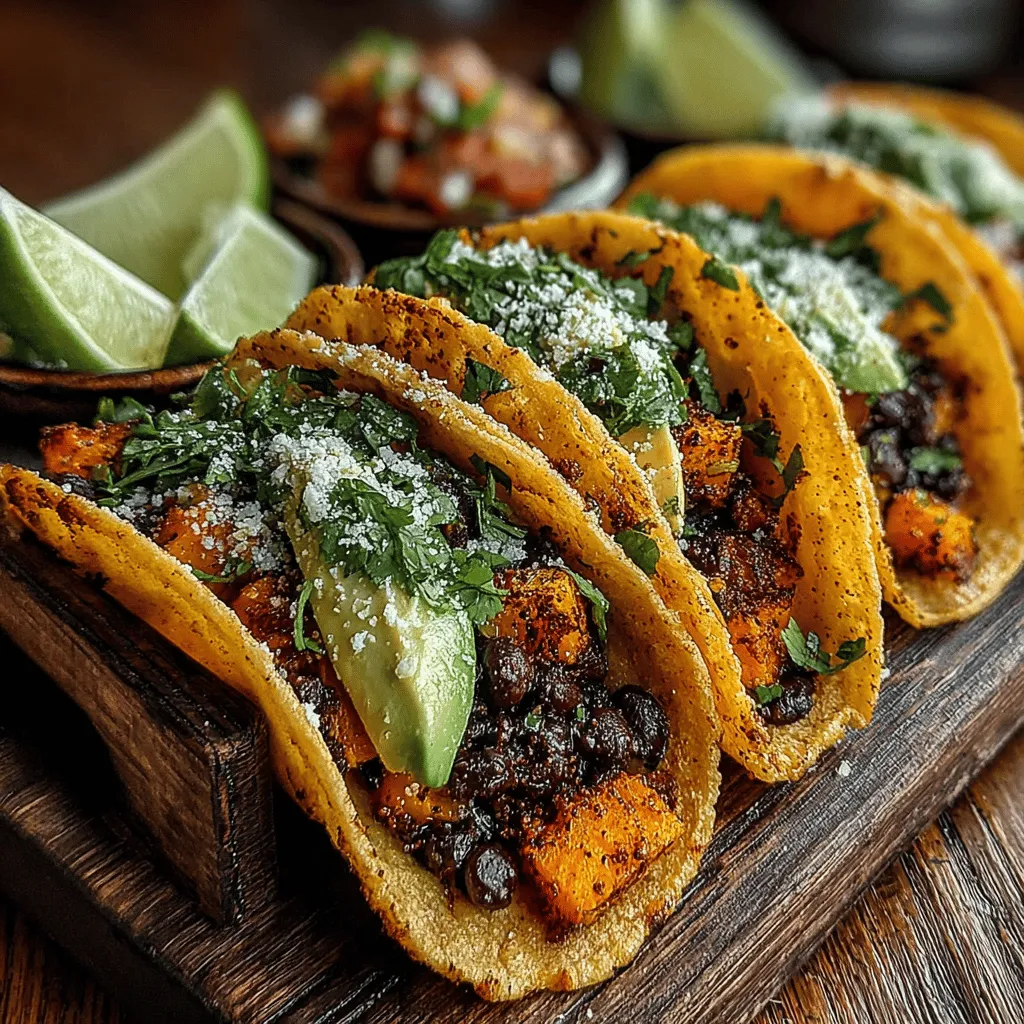 Tacos have solidified their status as one of the most versatile meal options in the culinary world. From street carts in Mexico to gourmet restaurants across the globe, tacos can accommodate a myriad of flavors, fillings, and dietary preferences. This adaptability is a fundamental reason behind their soaring popularity, appealing to everyone from meat lovers to plant-based enthusiasts. As the world increasingly shifts towards healthier eating habits, vegetarian recipes are taking center stage, and one such dish that embodies the essence of flavor and nutrition is the Savory Sweet Potato and Black Bean Taco.