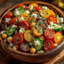 Mediterranean Chickpea Salad with Zesty Lemon Dressing