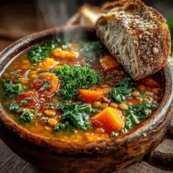 As the weather turns chilly, there's nothing quite as comforting as a warm bowl of soup. This Hearty Lentil Soup with Sweet Potatoes is a delightful blend of flavors and textures that not only warms your body but also nourishes your soul. Packed with nutritious ingredients, this soup features the earthy goodness of lentils and the natural sweetness of sweet potatoes, making it a perfect meal for any day of the week. Whether you're an experienced cook or a kitchen novice, this simple yet satisfying recipe is easy to follow, ensuring that you can whip up a cozy dinner in no time.