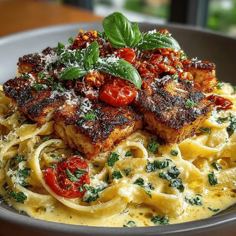 If you're seeking a dish that beautifully marries comfort and health, look no further than Creamy Tomato Basil Tofu Pasta. This plant-based recipe is not just a meal; it's a delightful experience that combines the rich flavors of tomato and basil with the satisfying texture of pasta and tofu. With its creamy sauce, this dish promises to comfort and nourish, making it an ideal choice for both weeknight dinners and special occasions.
