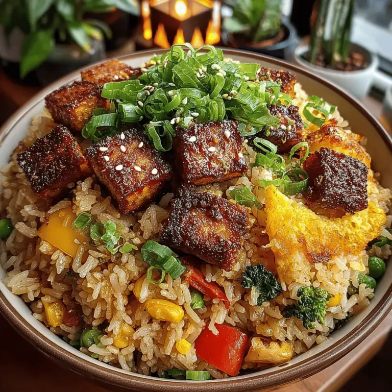 In the realm of quick and satisfying meals, fried rice holds a special place as a versatile favorite. This Tofu-Loaded Simple Vegetable Fried Rice is not just a delightful dish but also an excellent way to incorporate plant-based protein and colorful vegetables into your diet. Whether you are navigating a busy weekday or prepping meals for the week ahead, this recipe strikes the perfect balance between flavor and nutrition. With straightforward steps and easily accessible ingredients, you can whip up a nourishing meal that not only pleases the palate but also fuels the body.