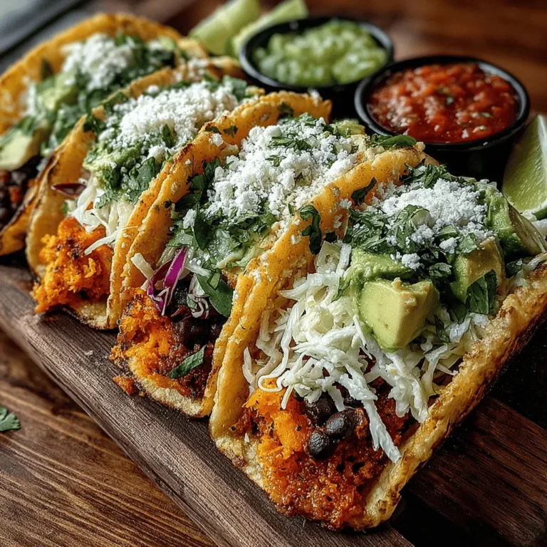 In the realm of plant-based cuisine, few recipes boast the vibrant flavors and textures found in Sweet Potato & Black Bean Tacos. This delightful dish not only celebrates the natural sweetness of roasted sweet potatoes but also incorporates protein-packed black beans, creating a satisfying meal that is both nutritious and delicious. Whether you're seeking a quick weeknight dinner or planning a fun taco night with friends, this recipe is sure to be a crowd-pleaser. In this article, we will delve into the various components of this dish, highlight its nutritional benefits, and provide tips for customization to suit your taste.