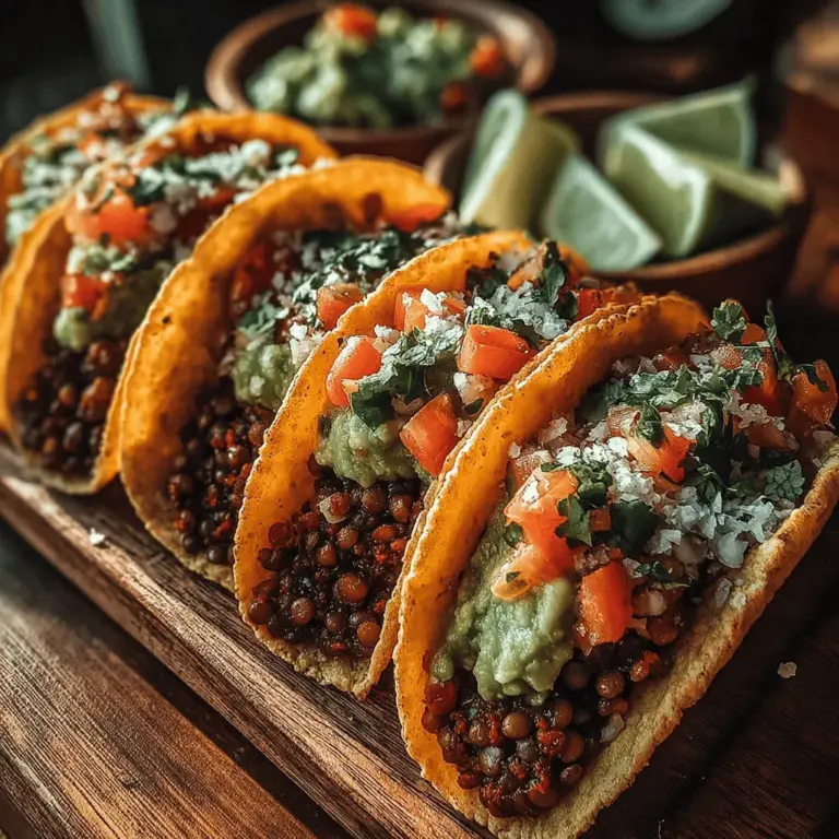 Lentil Fiesta Tacos are a delicious and nutritious twist on traditional tacos, offering a plant-based alternative that packs flavor and satisfaction. With the perfect combination of lentils, spices, and a fresh avocado salsa, this recipe is not only easy to prepare but also ideal for busy weeknights or casual gatherings. In this article, we will explore the benefits of lentils, step-by-step instructions for preparing the tacos, and tips for enhancing the flavor and presentation of your dish. Let's dive into this vibrant recipe that brings a fiesta to your dining table!