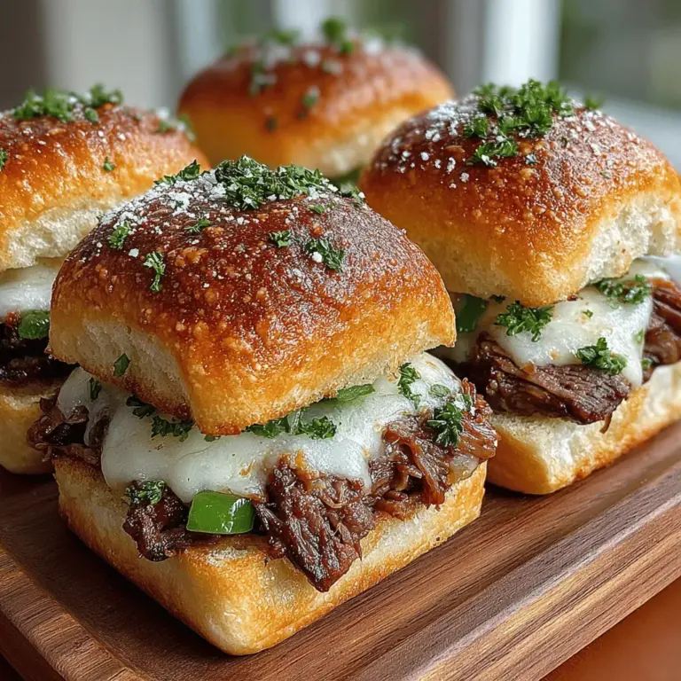 Sautéing onions and bell peppers is an essential step in crafting your Cheesy Philly Cheesesteak Sliders. The way you prepare these vegetables can elevate the overall flavor of your sliders significantly. Here are some best practices to ensure you achieve perfect sautéed onions and bell peppers: