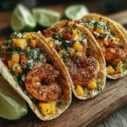 The vibrant and flavorful world of tacos is a culinary delight that never fails to impress. From classic beef and chicken to innovative vegetarian options, tacos offer a versatile canvas for a variety of ingredients and flavors. Among the myriad of taco recipes, Zesty Shrimp Tacos with Tropical Mango Salsa stand out for their bright flavors and refreshing ingredients. This recipe is perfect for those looking to impress at gatherings or simply enjoy a delicious meal at home. With succulent shrimp seasoned to perfection and a fresh mango salsa that dances on the palate, these tacos are a must-try for seafood lovers.
