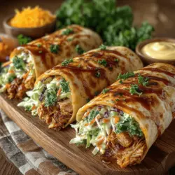 In the realm of family-friendly meals, few dishes are as universally adored as BBQ chicken wraps. This delightful creation combines the savory goodness of tender chicken slathered in tangy barbecue sauce with the crisp crunch of coleslaw, all wrapped in a soft tortilla. Not only are BBQ chicken wraps easy to prepare, but they also make for a fun, interactive meal that the whole family can enjoy. Perfect for busy weeknights, picnics, or even casual gatherings, these wraps are a surefire hit with both kids and adults alike. In this article, we will explore the ins and outs of making delicious BBQ Chicken Wraps with Coleslaw, including ingredient highlights, preparation steps, and serving suggestions.